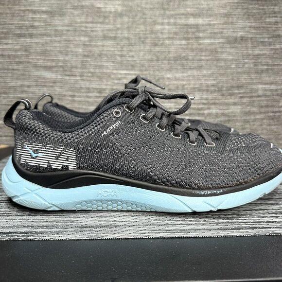 Hoka One One Womens Hupana 2 Black Blue Running Shoes Sneakers Size 7.5 - Picture 7 of 16